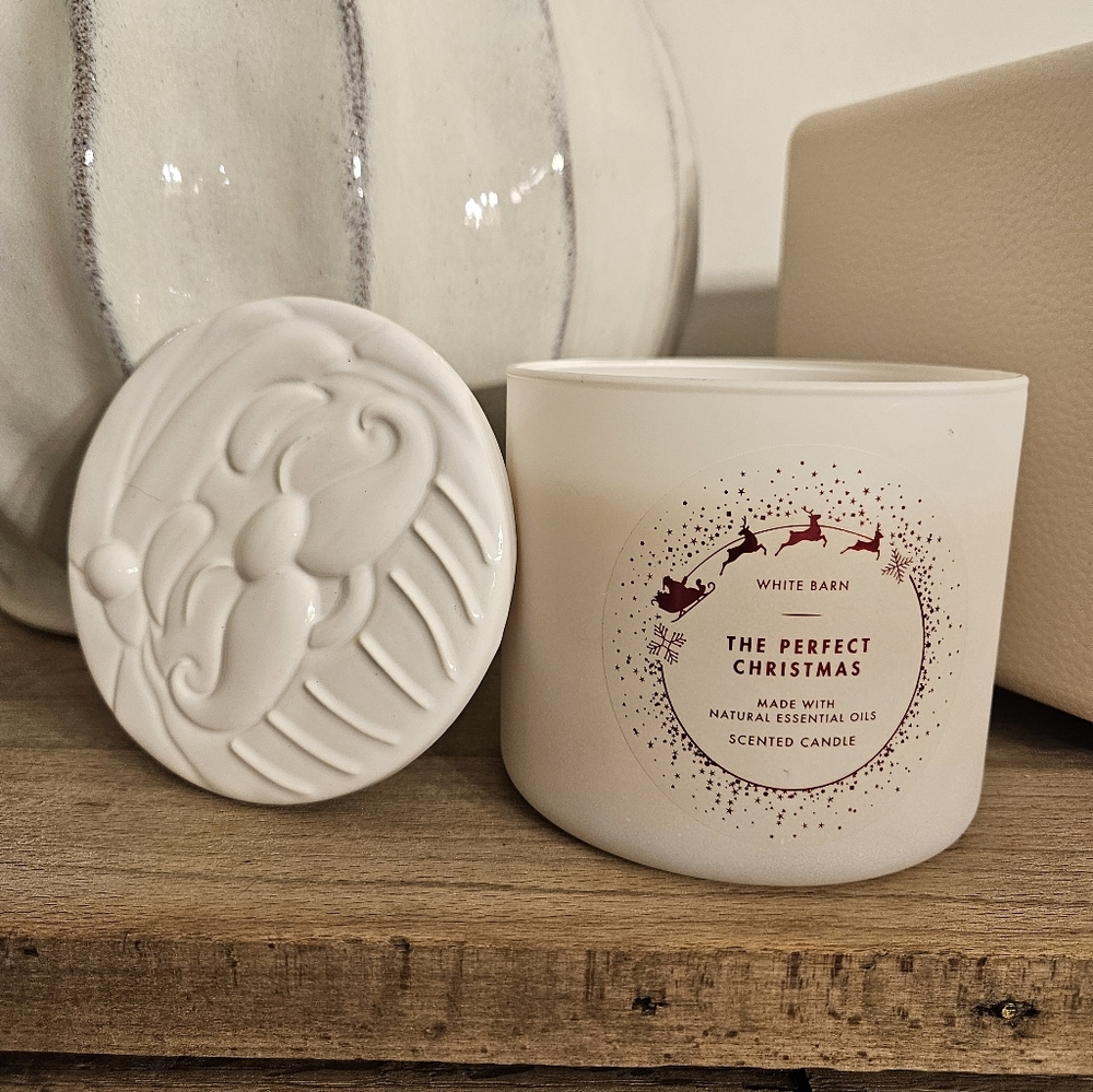 Bath And Body Works The Perfect Christmas Triple Wick Candle With Sanra Lid New